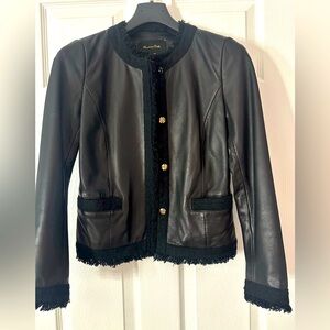 MASSIMO DUTTI NWOT Leather biker jacket